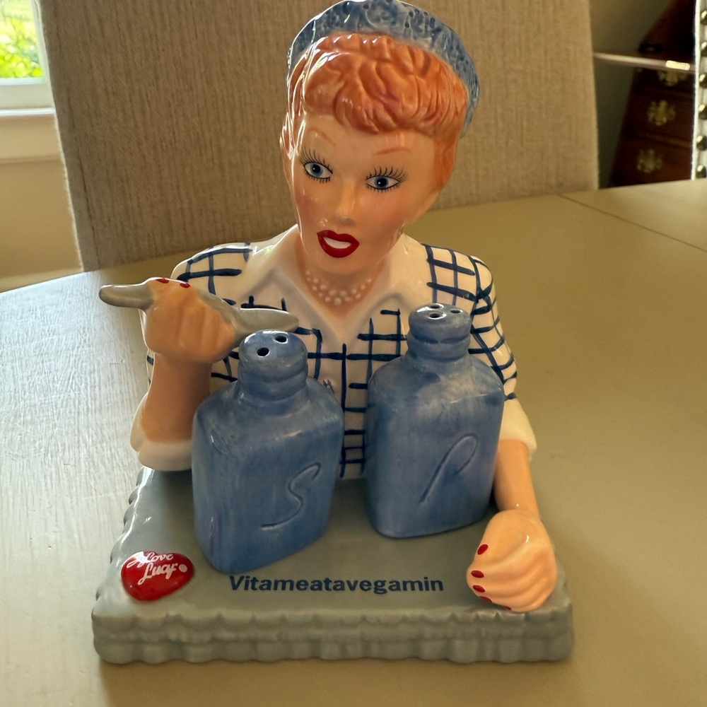 Vitameatavegamin Lucille Ball Salt and Pepper Shakers